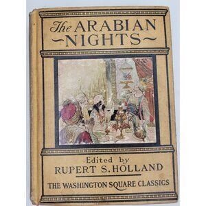 The Arabian Nights HC Book Rupert S Holland Washington Square Classics Antique